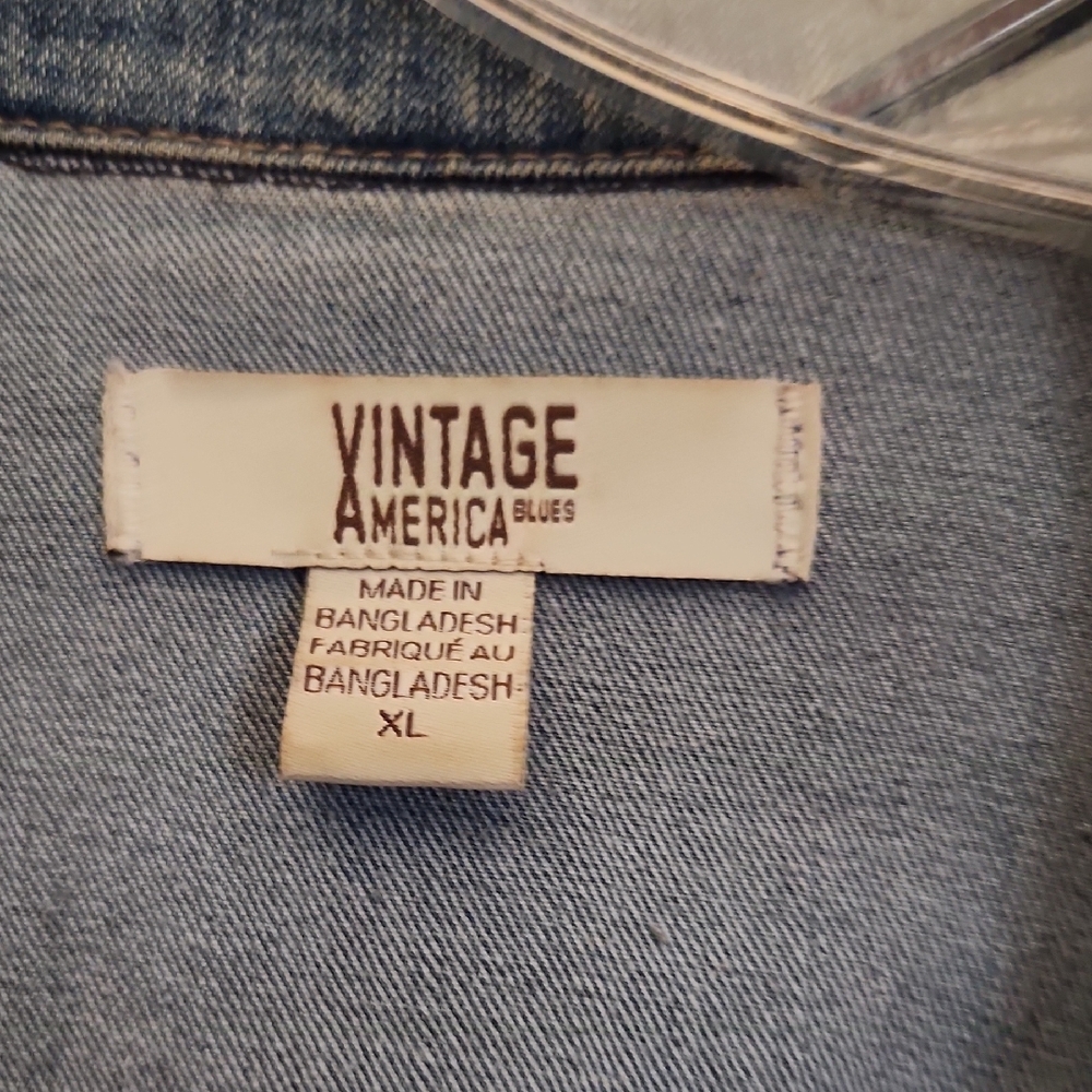Vintage America Blue Denim Jacket - Picture 2 of 4